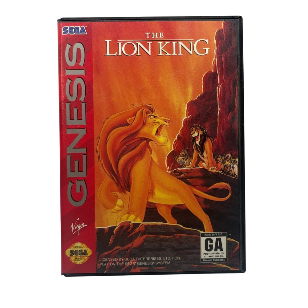 CIB Video Game Sega Genesis The Lion King Disney Virgin